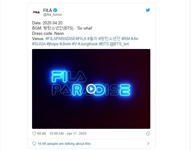 BTS, BANG BANG CON, bang bang con bts, FILA, BTS và FILA, BTS 2020