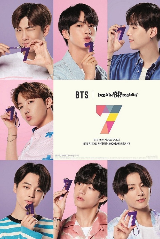 BTS, Jin, Jimin, RM, V, Suga, Jungkook, J-Hope, BTS Baskin Robbins, vị kem yêu thích của BTS, các thành viên BTS thích kem gì, BTS Bora Bora, BTS Block Pack