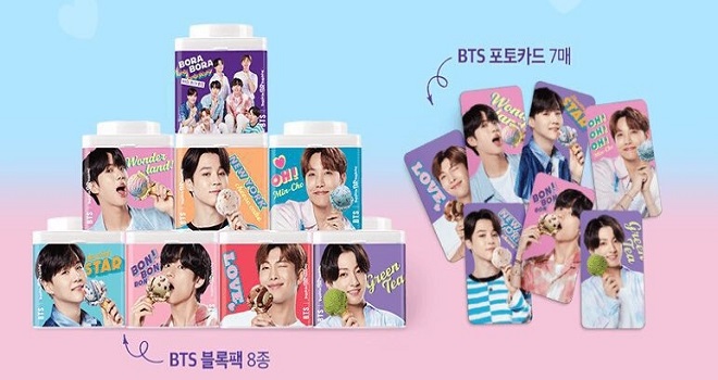 BTS, Jin, Jimin, RM, V, Suga, Jungkook, J-Hope, BTS Baskin Robbins, vị kem yêu thích của BTS, các thành viên BTS thích kem gì, BTS Bora Bora, BTS Block Pack