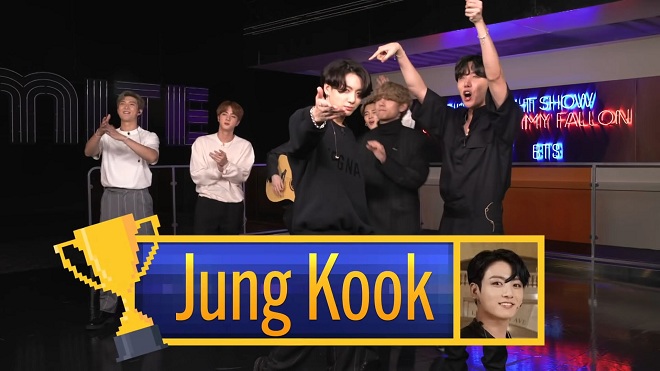 BTS, Jungkook, Suga, Jimin, RM, BTS the tonight show, jungkook tài năng, bts jungkook, bts video, ảnh jungkook, bts chơi game, bts show, tuần lễ BTS, BTS 2020, BTS funny