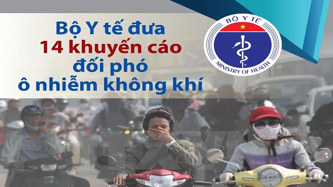 Bộ Y tế đưa 14 khuyến cáo đối phó ô nhiễm không khí