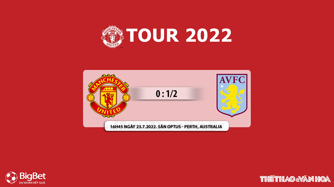 MU vs Aston Villa, kèo nhà cái, soi kèo MU vs Aston Villa nhận định bóng đá, MU, Aston Villa, keo nha cai, dự đoán bóng đá, giao hữu hè 2022, kèo MU vs Aston Villa