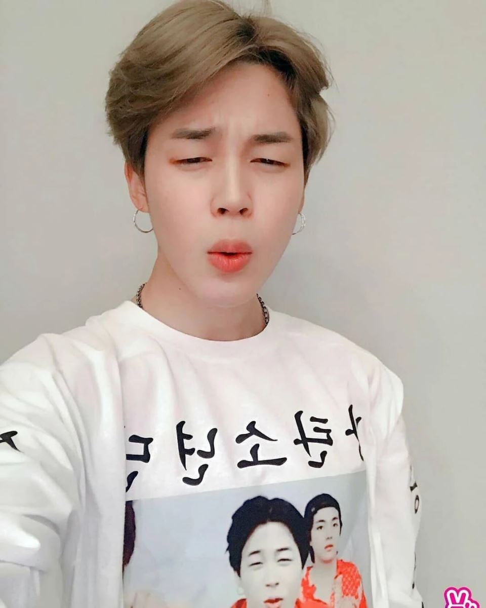 Jimin BTS, Những lần khoe mặt mộc của Jimin, Jimin khiến ARMY tưởng thiên thần, Jungkook, V, Jimin, mặt mộc của Jimin