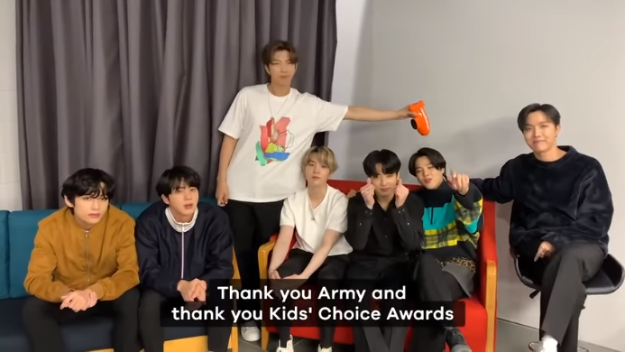 BTS nhận giải 'Nhóm nhạc được yêu thích nhất', Nickelodeon Kids’ Choice 2020, album mới Map Of the Soul: 7, Kpop, BTS, RM, Jin, Jungkook, Jimin, Suga, J-Hope, V