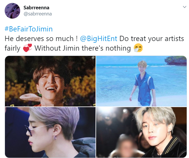 Jimin BTS bị đối xử bất công, ARMY nổi điên khi Jimin BTS bị đối xử bất công, Jimin bị đối xử không công bằng, #BeFairToJimin, đe dọa chết chóc nhằm vào Jimin