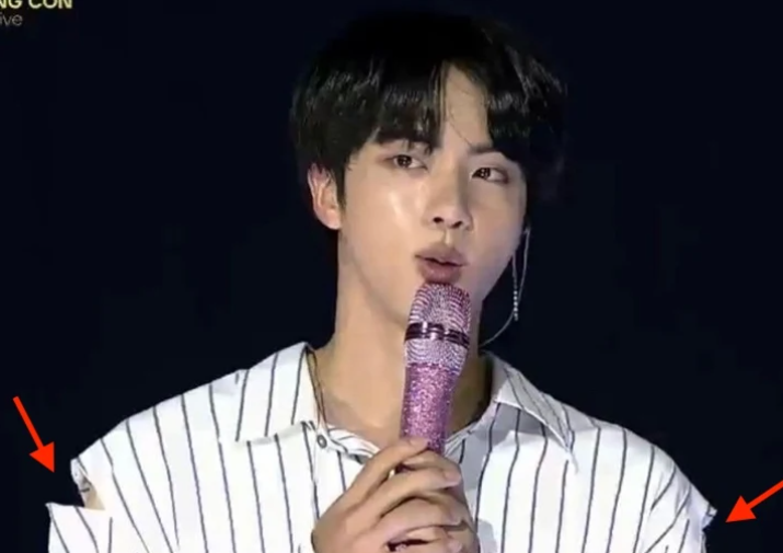 Jin BTS, Jin với biệt danh vai rộng toàn cầu, 7 năm thành lập BTS, hòa nhạc trực tuyến Bang Bang Con, Jin bị rách áo khi nhảy, stylist của BTS, ARMY, Kpop