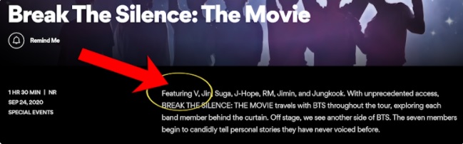 V BTS, V BTS bị biến mất khỏi quảng bá Break the Silence, BTS không thể thiếu V, Kpop, ARMY, Break the Silence, phim Bring the Soul, Break the Silence: The Movie