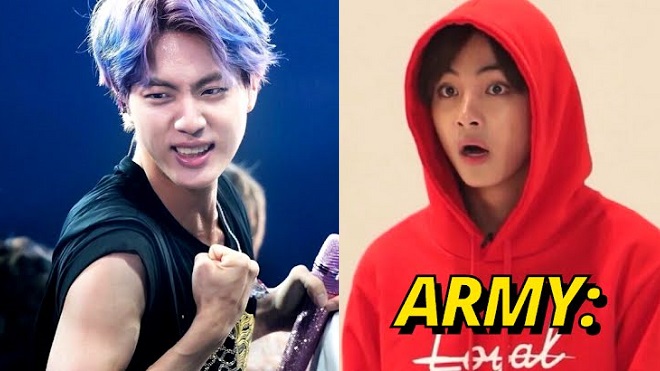 Jin BTS thích chí khoe cơ thể ‘phình’ ra