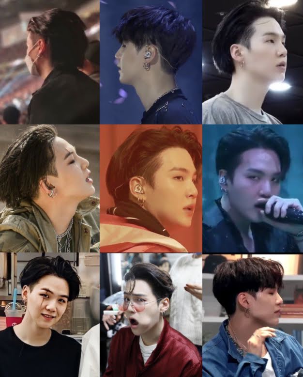 bts, suga, suga 2021, suga tóc mới, suga cuối cùng cũng xuất hiện, suga haircut, suga undercut, suga cạo tóc, các nhân cách của suga, jungkook, v bts, jimin