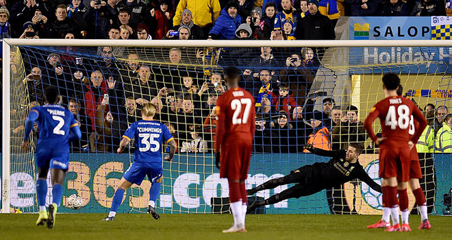 ket qua bong da, Shrewsbury vs Liverpool, video Shrewsbury 2-2 Liverpool, kqbd, kết quả Shrewsbury vs Liverpool, kết quả bóng đá, kết quả vòng 4 cúp FA, Liverpool, cúp FA, Cummings