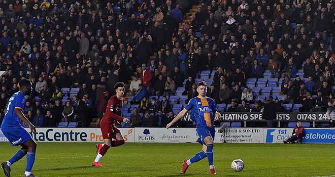 ket qua bong da, Shrewsbury vs Liverpool, video Shrewsbury 2-2 Liverpool, kqbd, kết quả Shrewsbury vs Liverpool, kết quả bóng đá, kết quả vòng 4 cúp FA, Liverpool, cúp FA, Cummings