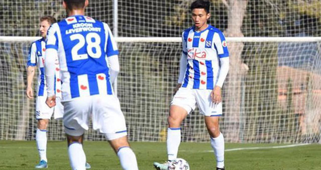 Bong da, bong da hom nay, lich thi dau bong da hom nay, Văn Hậu đá chính, Văn Hậu suýt ghi bàn, Jong Heerenveen, Công Phượng, AFC Cup, truc tiep bong da, TPHCM đá AFC Cup