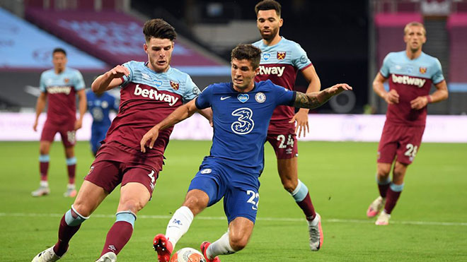 Lịch thi đấu bóng đá hôm nay. Trực tiếp Chelsea đấu với West Ham. K+, K+PM