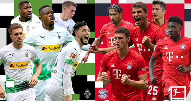 M.Gladbach vs Bayern Munich, trực tiếp bóng đá, lịch thi đấu bóng đá