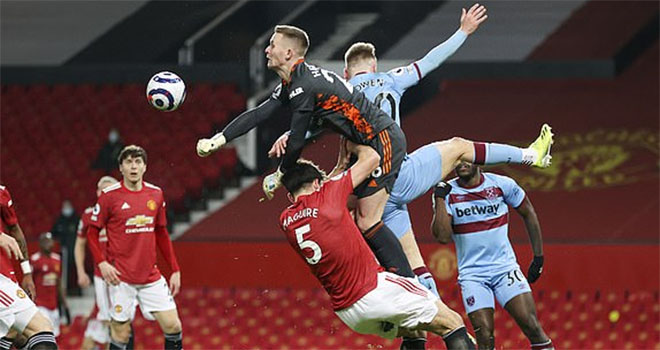 Kết quả MU vs West Ham, Video MU vs West Ham, BXH Ngoại hạng Anh, Kết quả MU, kết quả Ngoại hạng Anh, Dawson phản lưới, Bruno Fernandes, Rashford, hàng công MU, Henderson