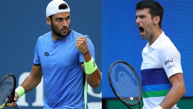 Xem trực tiếp tennis Djokovic vs Berrettini, US Open 2021