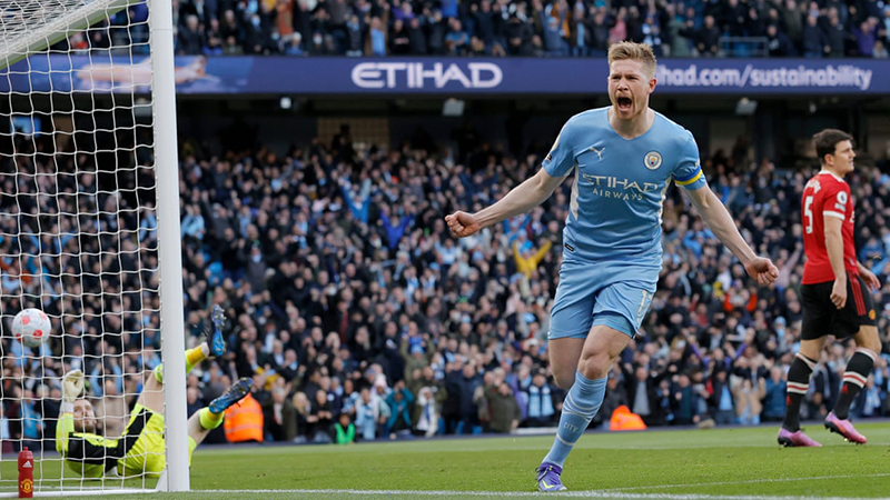 Man City 4-1 MU: De Bruyne rực sáng, MU vỡ mộng Top 4