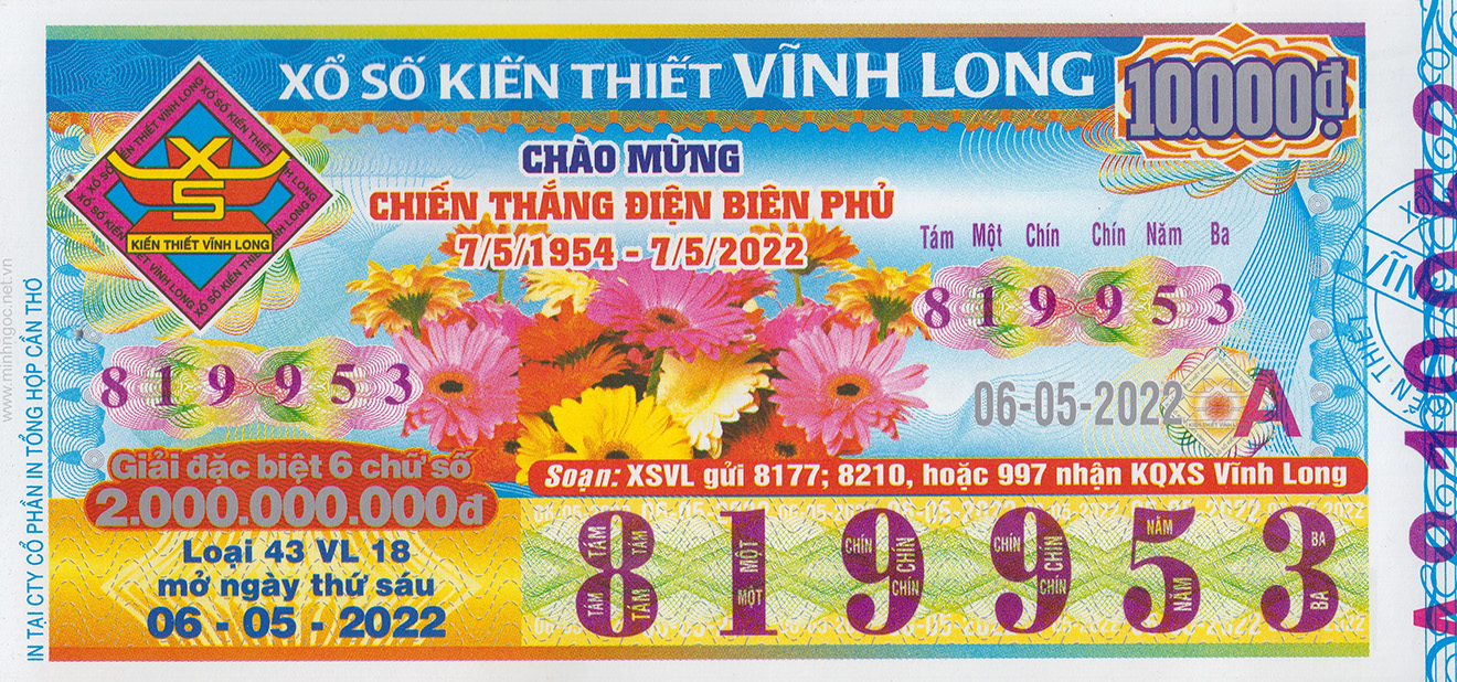 XSVL. Xổ số Vĩnh Long. XSVL 6/5. Kết quả xổ số hôm nay 6/5/2022. Xổ số Vĩnh Long ngày 6 tháng 5. XSVL hôm nay. Xo so Vinh Long, SXVL, XS VL. XSMN, SXMN, Xổ số miền Nam.