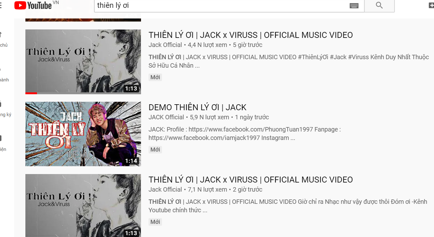 Jack, ViruSs, Jack ca khúc mới, Jack MV mới, Jack Thiên lý ơi, Thiên lý ơi, Jack K-ICM, jack k-icm tin mới nhất, K-ICM, Jack và K-ICM, jack sóng gió, Jack comeback, Jack