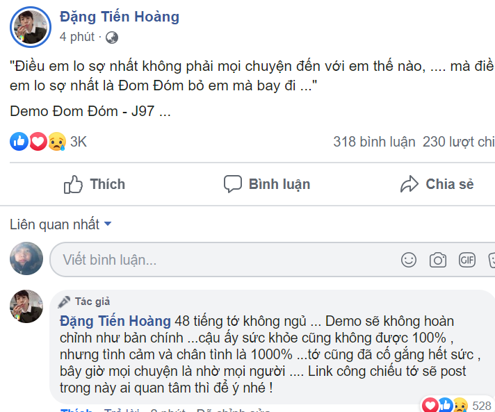 Jack, ViruSs, Jack ViruSs, viruSs jack, demo đom đóm, DEMO ĐOM ĐÓM - J97, Thiên lý ơi, Jack K-ICM, jack k-icm tin mới, sóng gió, hồng nhan, hoa vô sắc, jack, Jack J97