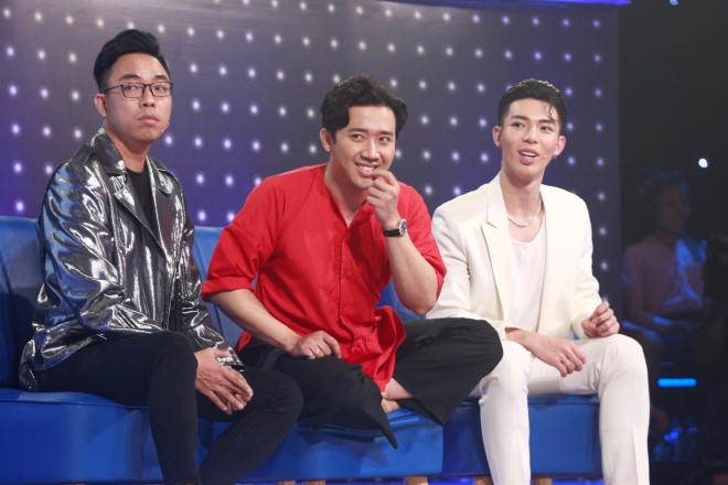 Giọng ải giọng ai. Giọng ải giọng ai tập 1, HTV7, Hòa Minzy, Erik, Trường Giang, Trấn Thành, Đại Nghĩa, Hoàng Thùy. giong ai giong ai htv7, giong ai giong ai tap 1