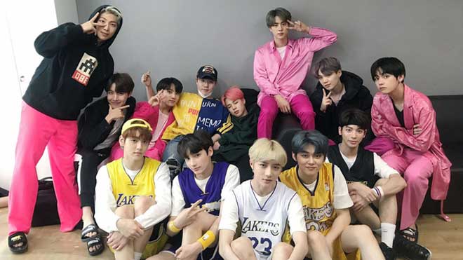 BTS, bangtan boys, TXT hâm mộ BTS, Big Hit bị phản đối vì bài báo so sánh BTS và TXT, TXT idol Room, ảnh BTS và TXT, đàn em BTS, tin tức BTS, bts youtube