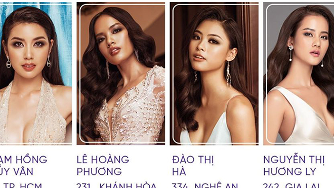 Thuý vân, Đào Hà lọt Top 4 'Best Face' của Hoa hậu Hoàn vũ Việt Nam 2019