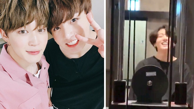 Jungkook và Jimin BTS rủ nhau 'đánh lẻ' tại phòng gym