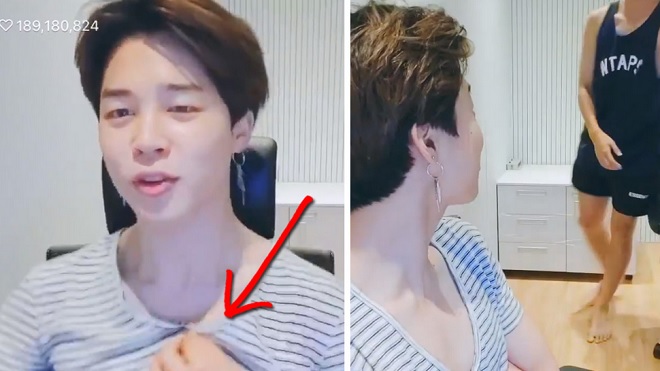 Fan vừa ý kiến áo Jimin BTS quá hở hang, thì RM bước vào với bộ dạng 'kinh' hơn