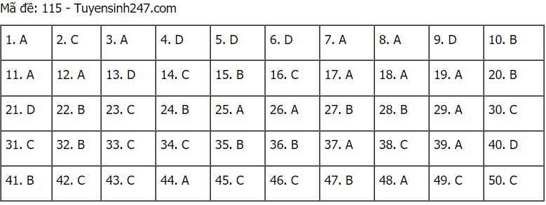 Đáp án Toán, Đáp án môn Toán, Đáp án Toán THPT Quốc gia 2021, Đáp án Toán 2021, Đáp án toán THPT Quốc gia 2021, Đáp án môn toán THPT Quốc gia 2021, Đáp án môn Toán 2021