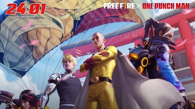 'Thử Thách Anh Hùng' dành cho người chơi Free Fire thông qua lần hợp tác mới nhất với One-Punch Man