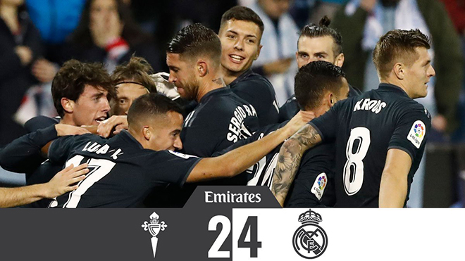 Video clip Celta Vigo 2-4 Real Madrid: Thu hẹp khoảng cách với Barca