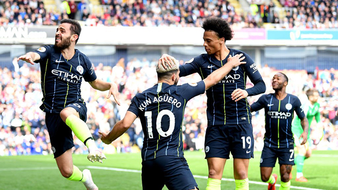 Burnley 0-1 Man City: Kun Aguero tỏa sáng, Man City lấy lại ngôi đầu bảng