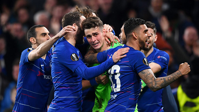 Chelsea 1-1 Frankfurt (pen: 4-3, tổng: 2-2): Kepa là người hùng, Chelsea gặp Arsenal ở chung kết